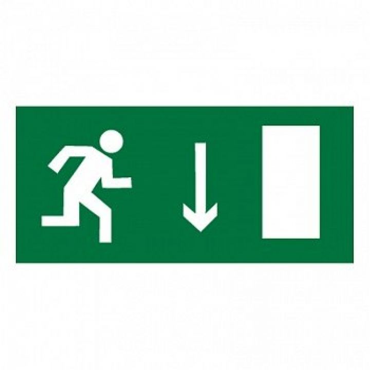 Знак Эксклюзив E09 Указатель двери эвакуационного выхода (правосторонний) (размер 300х150) фотолюминесцентный