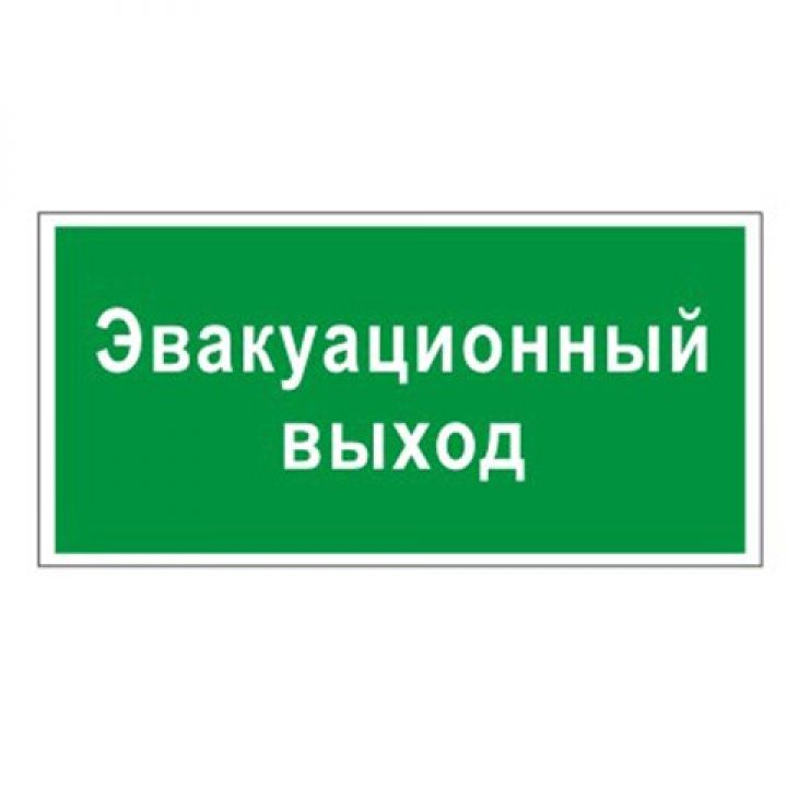 Знак Эксклюзив L13 Эвакуационный выход (размер 300х150)