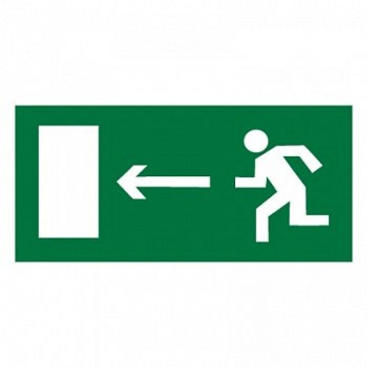 Знак Эксклюзив E04 Направление к эвакуационному выходу налево (размер 300х150)
