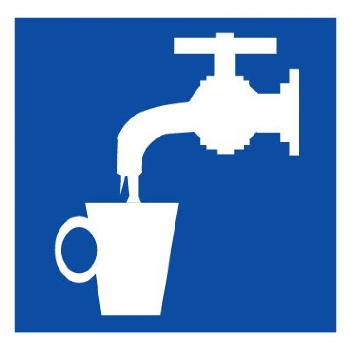 Знак Эксклюзив D02 Питьевая вода (размер 200х200)