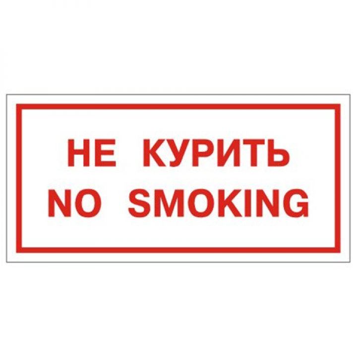 Знак Эксклюзив B05 Не курить! No Smoking! (200х200)