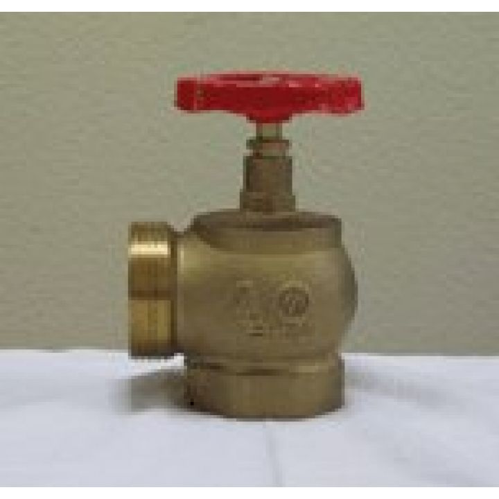 Клапан 51 мм, латунь (угловой, 90 градусов) КПЛМ 50-1 (муфта-цапка)